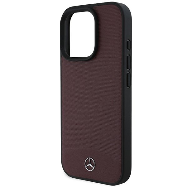 Mercedes MEHMP16L23RBARR iPhone16 Pro 6.3&quot; czerwony/red hardcase Textured And Plain Leather MagSafe
