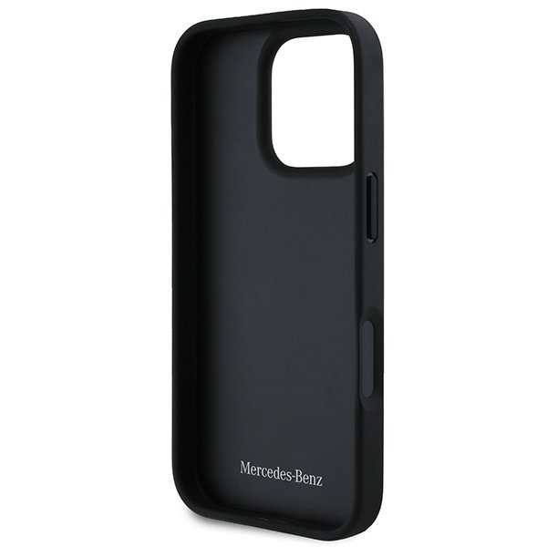 Mercedes MEHCP16X23RBCSK iPhone 16 ProMax 6.9&quot; czarny/black hardcase MB Curved Stitches Leather