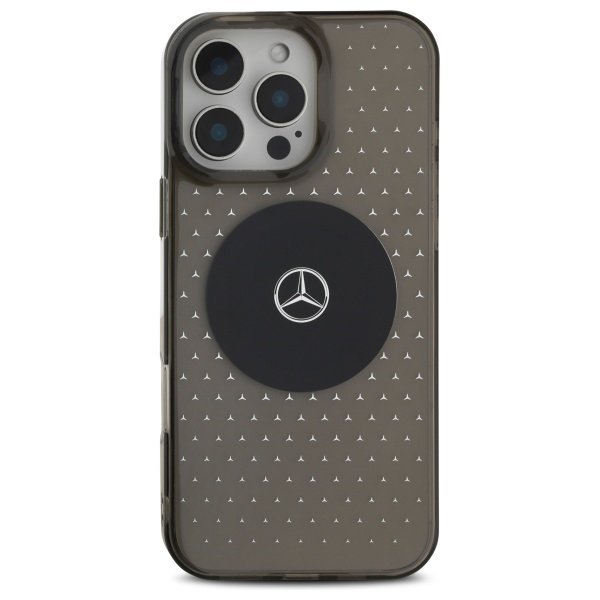 Mercedes MEHMP16L23HCPK iPhone 16 Pro    6.3&quot; czarny/black hardcase MB Case Star Pattern MagSafe