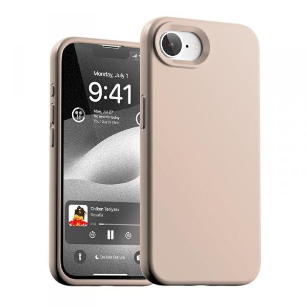 Etui Mercury Silicone do iPhone 16e      różowo-piaskowy