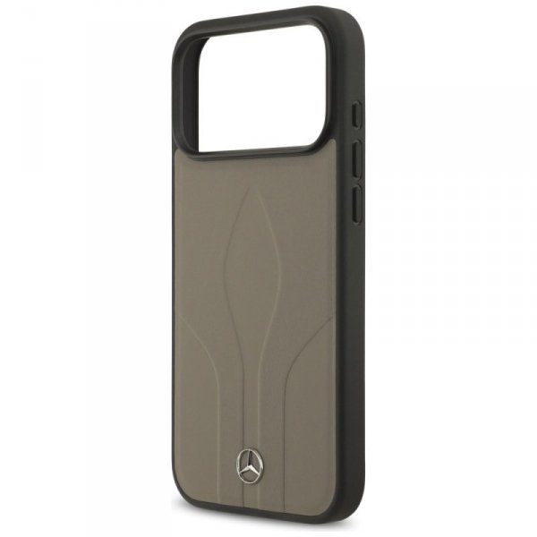Etui Mercedes Leather The Move MagSafe   do iPhone 17 Pro Max taupe