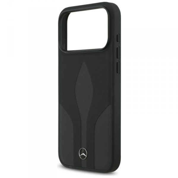 Etui Mercedes Leather The Move MagSafe   do iPhone 17 Pro Max czarny