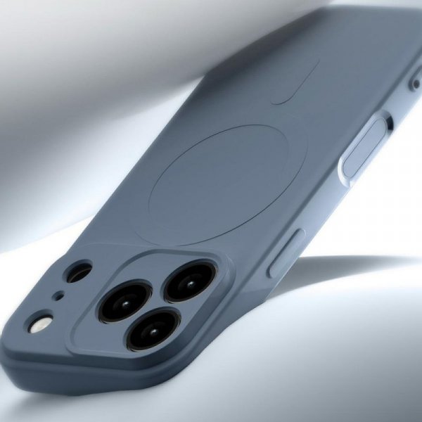 Etui Mercury Semi-Silicone MagSafe do    iPhone 17 Pro lawendowa szarość