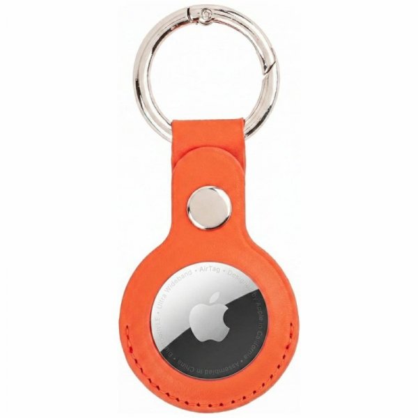 Mercury etui Leather AirTag pomarańczowy /orange