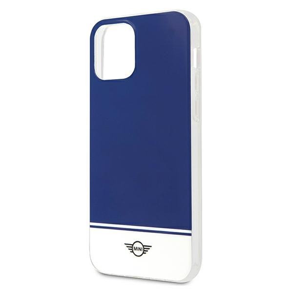 Mini MIHCP12MPCUBINA iPhone 12/12 Pro6,1&quot; granatowy/navy hard case Stripe Collection