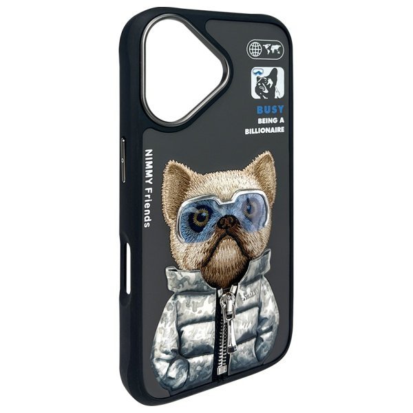 Nimmy etui iPhone 16 6.1&quot; czarny/black   Cool&Cute 2.0 Dog