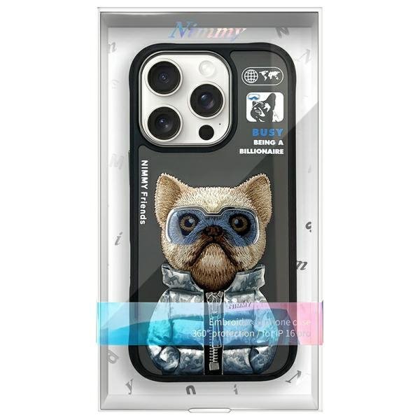 Nimmy etui iPhone 16 Pro Max 6.9&quot;        czarny/black Cool&Cute 2.0 Dog