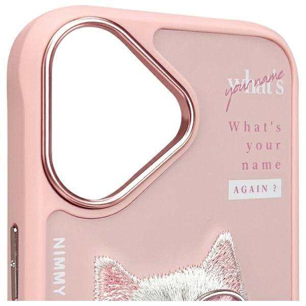 Nimmy etui iPhone 16 6.1&quot; różowy/pink    Cool&Cute 2.0 Cat