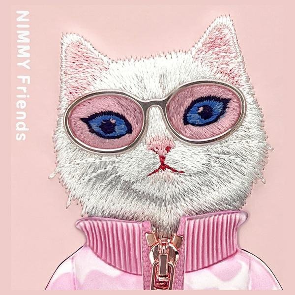 Nimmy etui iPhone 16 6.1&quot; różowy/pink    Cool&Cute 2.0 Cat
