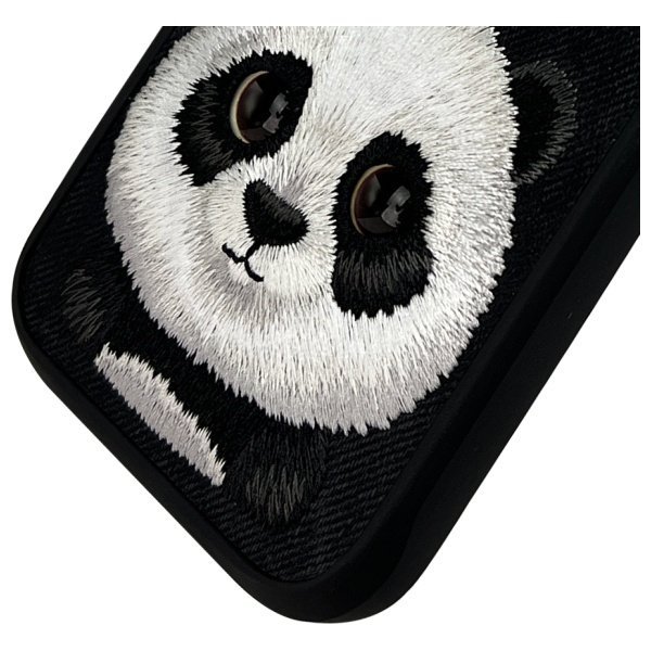 Nimmy etui iPhone 16 Pro 6.3&quot;            czarny/black Big Eyed Pet 2.0 Panda