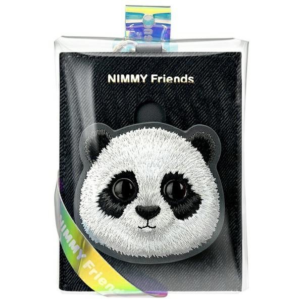 Nimmy portfel na karty czarny/black Big  Eyed Pet 2.0 Cat