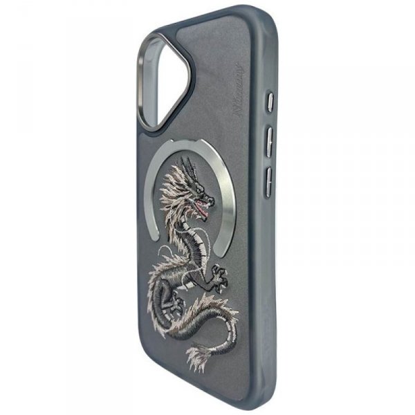 Etui Nimmy Dragon MagSafe do iPhone 16   szary