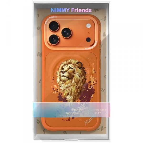 Etui Nimmy Lew MagSafe do iPhone 17 Pro  Max pomarańczowy