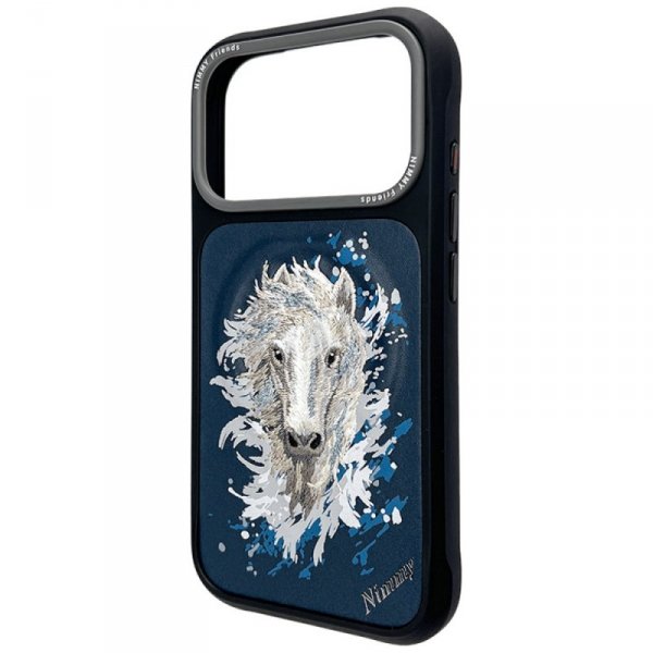 Etui Nimmy Koń MagSafe do iPhone 17 Pro  Max granatowy
