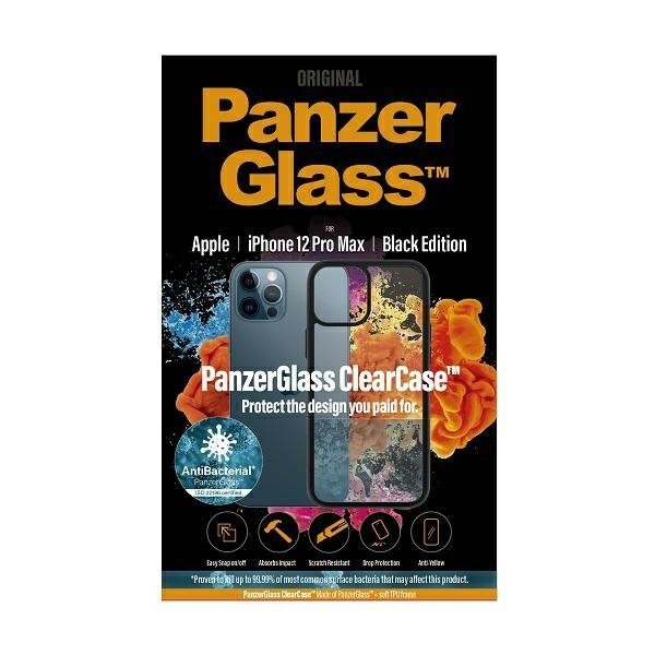 PanzerGlass ClearCase iPhone 12 Pro Max6,7&quot; Antibacterial czarny/black