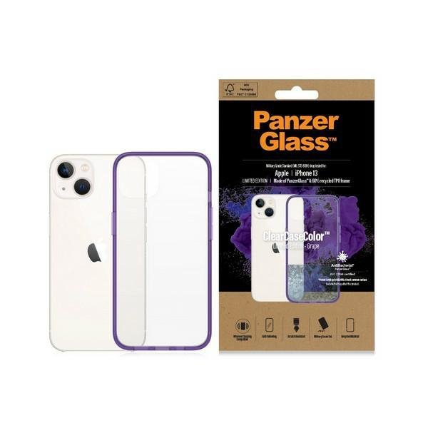 PanzerGlass ClearCase iPhone 13 / 14 / 15 6.1&quot; Antibacterial Military grade Grape 0332