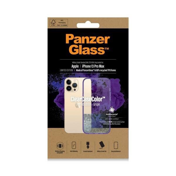 PanzerGlass ClearCase iPhone 13 Pro Max 6.7&quot; Antibacterial Military grade Grape 0342
