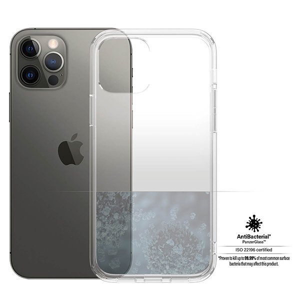 PanzerGlass ClearCase iPhone 12/12 Pro Antibacterial Military grade clear 0378