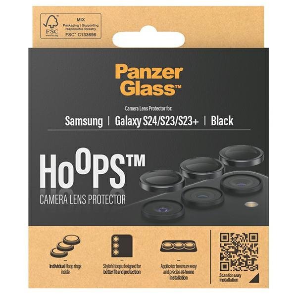 PanzerGlass Hoops Camera Sam S24 /S23 / S23+ czarny/black 1207 camera lens protector hoop optic rings