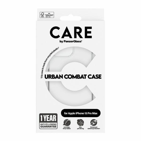 Etui CARE by PanzerGlass Flagship Urban  Combat Case iPhone 15 Pro Max 6,7&quot;  przezroczysty/transparent 1424