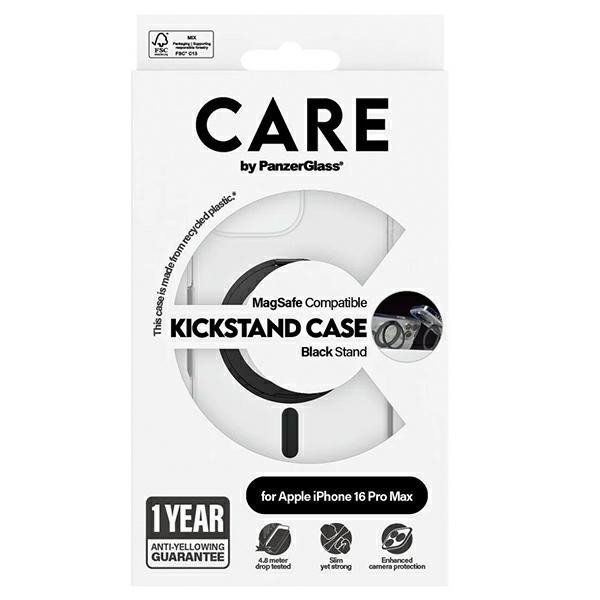 Etui CARE by PanzerGlass Feature         KickstandCase iPhone 16 Pro Max 6,9&quot; czarny/black MagSafe 1324