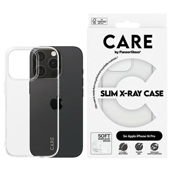 Etui CARE by PanzerGlass X-Ray Soft      Basic Case iPhone 16 Pro 6.3&quot; przezroczysty/transparent 1442