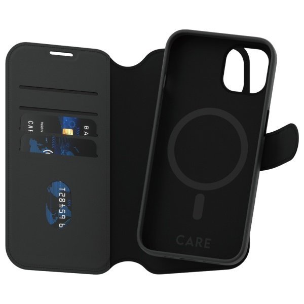 Etui CARE by PanzerGlass Feature Tango   2in1 Wallet iPhone 14 / 13 6.1&quot; MagSafe czarny/black 1160