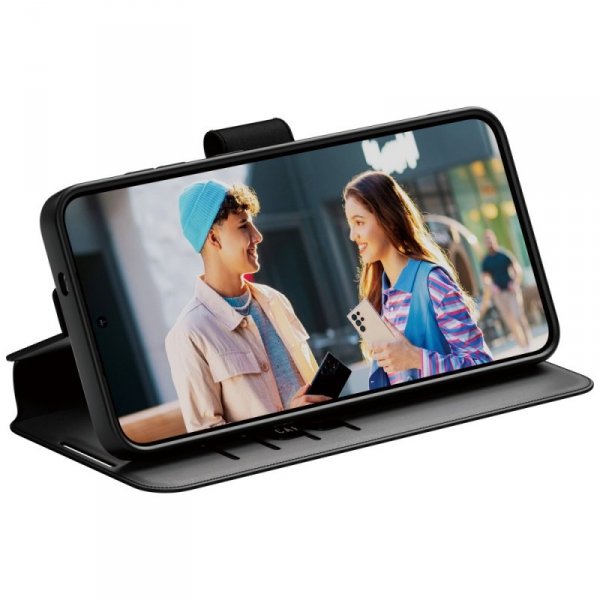 Etui CARE by PanzerGlass Feature Wallet  Kickstand do Samsung Galaxy S25+ czarny