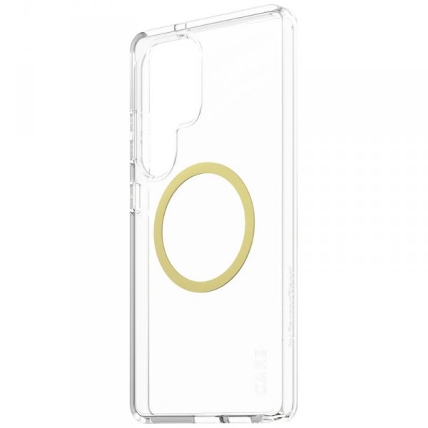 Etui CARE by PanzerGlass Flagship Urban  Combat Chardonnay QI do Samsung Galaxy S25 Ultra przezroczysty