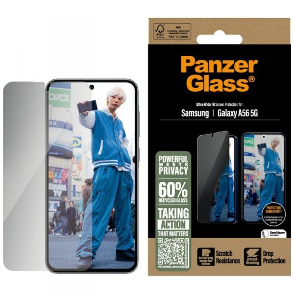 Szkło prywatyzujące PanzerGlass          Ultra-Wide Fit do Samsung Galaxy A56 5G