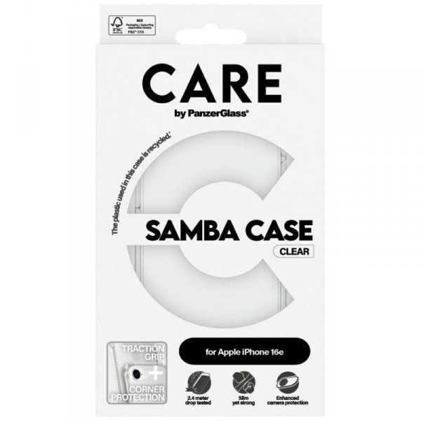 Etui CARE by PanzerGlass Fashion do      iPhone 16e przezroczysty