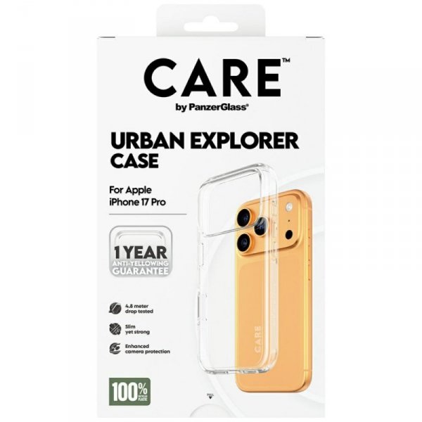 Etui CARE by PanzerGlass Flagship Urban  Explorer w. Clear Frame do iPhone 17 Pro przezroczysty