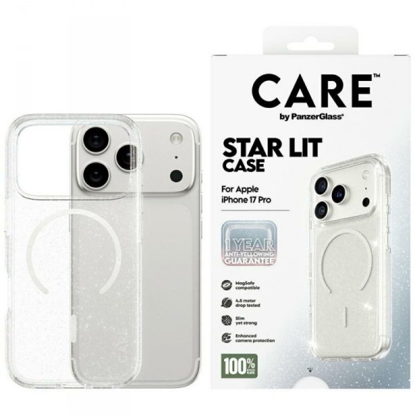 Etui CARE by PanzerGlass Flagship Urban  Explorer w. White MagSafe do iPhone 17 Pro Star Lit