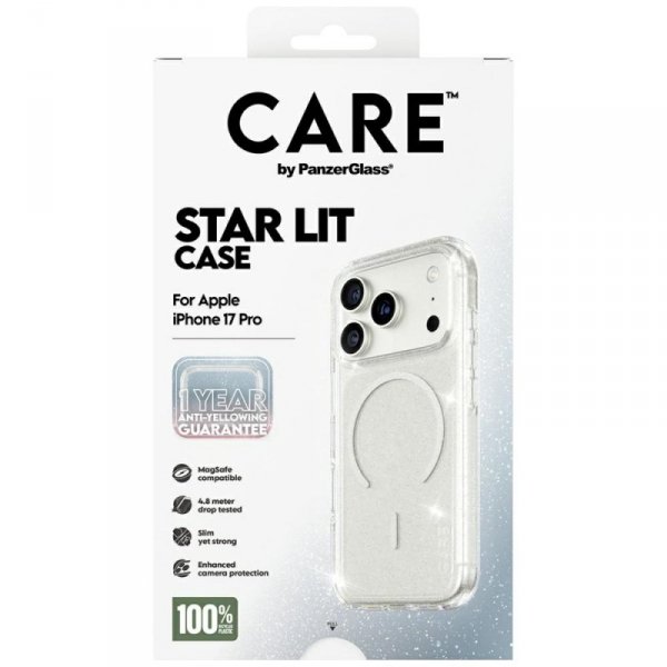 Etui CARE by PanzerGlass Flagship Urban  Explorer w. White MagSafe do iPhone 17 Pro Star Lit