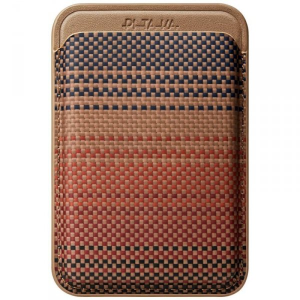 Portfel magnetyczny PITAKA Woven Wallet  MagSafe do telefonu sunset