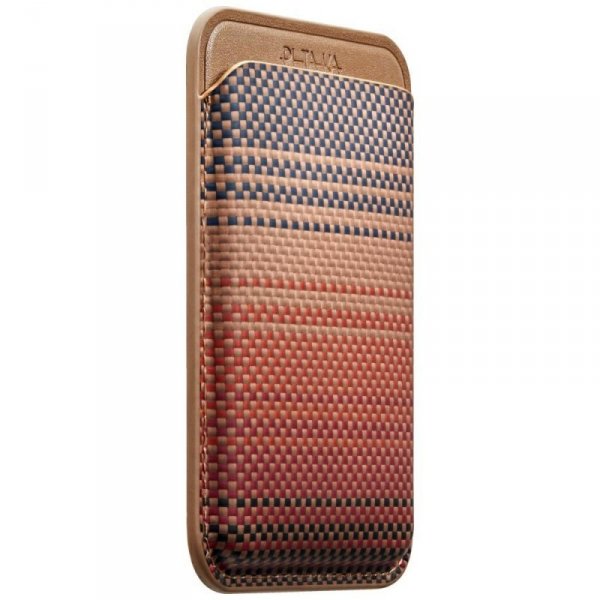 Portfel magnetyczny PITAKA Woven Wallet  MagSafe do telefonu sunset