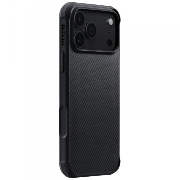 Etui PITAKA Aramid ProGuard do iPhone 17 Pro czarno szary