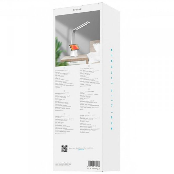 Proove Lampka biurkowa Light Tower LED   1200mAh 5W biały/white