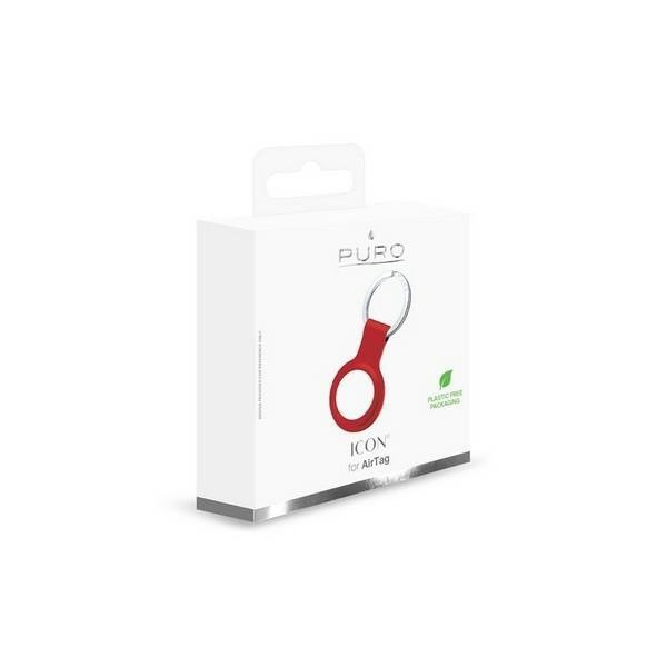 Puro ICON Case AirTag siliconeczerwony/red ATICON1RED brelok