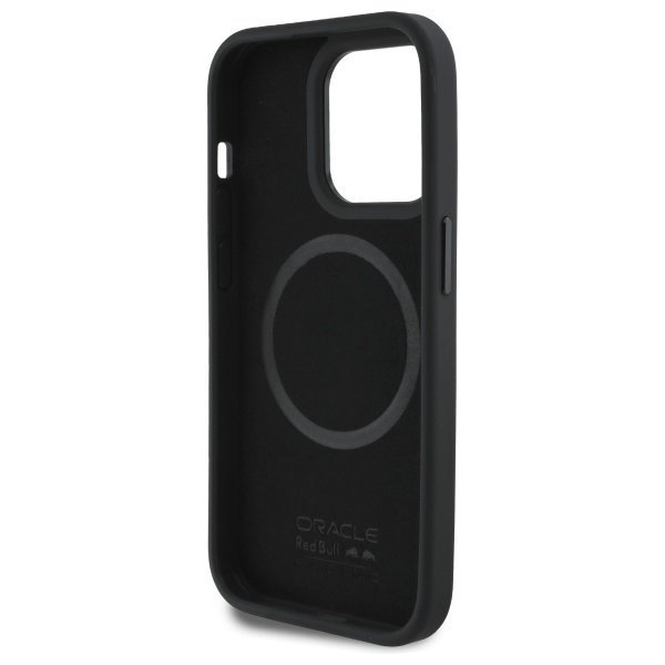Red Bull RBHMP14L24PUILVR iPhone 14 Pro  6.1&quot; hardcase granatowy/navy Leather Red Ring MagSafe
