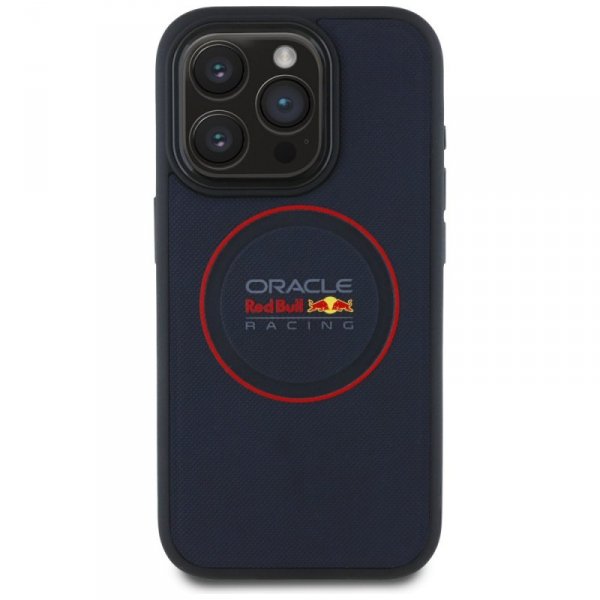 Red Bull RBHMP15X24PUILVR iPhone 15 Pro  Max 6.7&quot; hardcase granatowy/navy Leather Red Ring MagSafe
