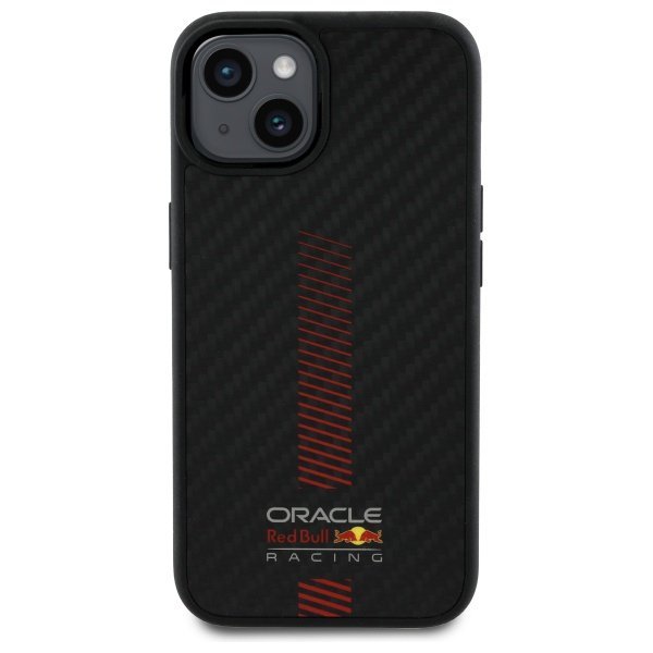 Red Bull RBHMP14S24CFGSMK iPhone 14 6.1&quot; hardcase czarny/black Carbon Fiber Power Bar MagSafe