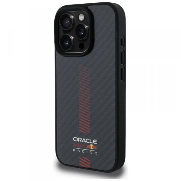 Red Bull RBHMP16L24CFGSMK iPhone 16 Pro  6.3&quot; hardcase czarny/black Carbon Fiber Power Bar MagSafe