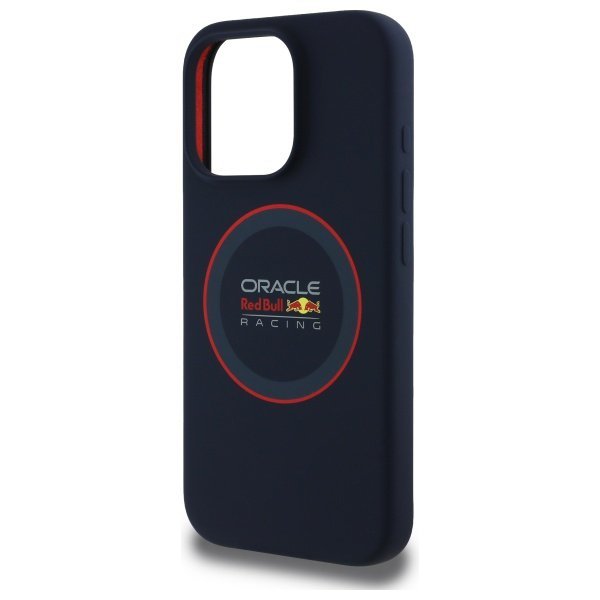 Red Bull RBHMP15L24SIILVR iPhone 15 Pro  6.1&quot; hardcase granatowy/navy Silicone Red Ring MagSafe