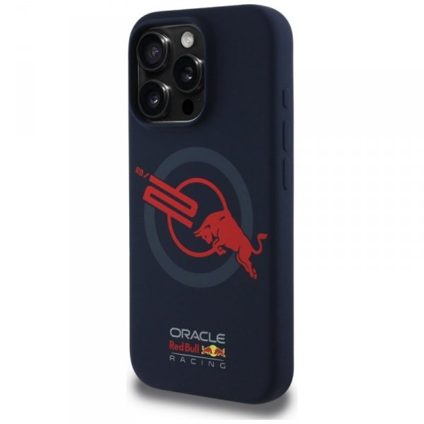 Etui Red Bull HC Silicone ORBR20 Logo    Red Lining do iPhone 16 Pro Max MagSafe granatowy