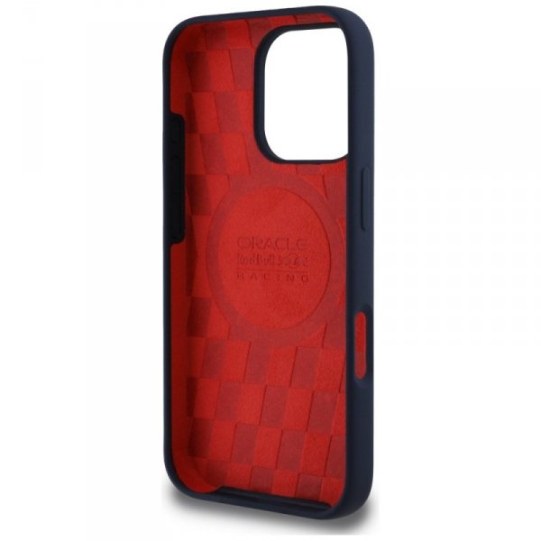 Etui Red Bull HC Silicone ORBR20 Logo    Red Lining do iPhone 16 Pro Max MagSafe granatowy