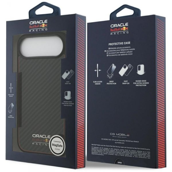 Etui Red Bull Kevlar Logo Matt MagSafe   do iPhone Air czarny