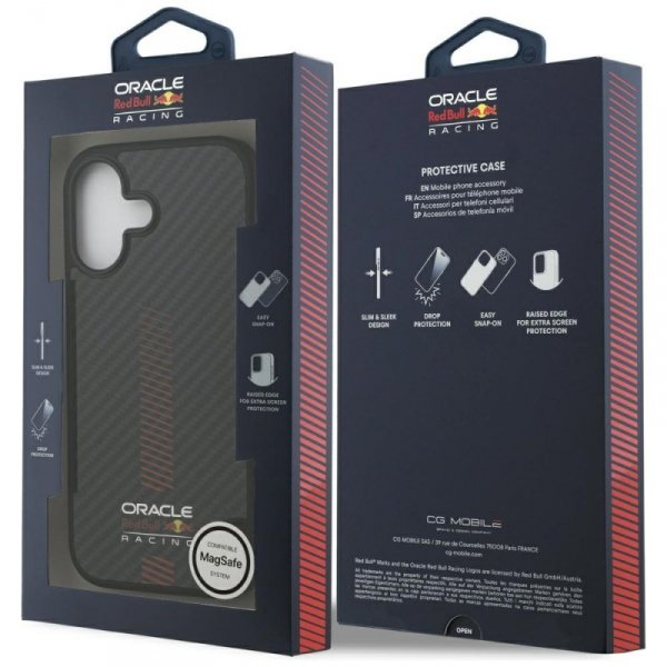 Etui Red Bull Kevlar Powerbar MagSafe do iPhone 17 czarny