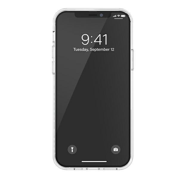 SuperDry Snap iPhone 12/12 Pro Clear Case srebrny/silver 42591