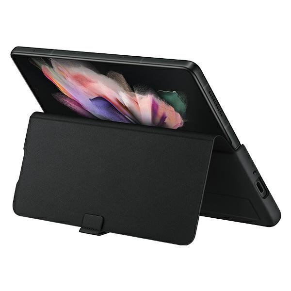 Etui Samsung EF-FF926LBEGWW Z Fold 3czarny/black Leather Flip Cover